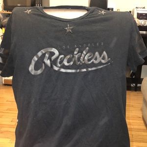 Young & Reckless black Tshirt size XL